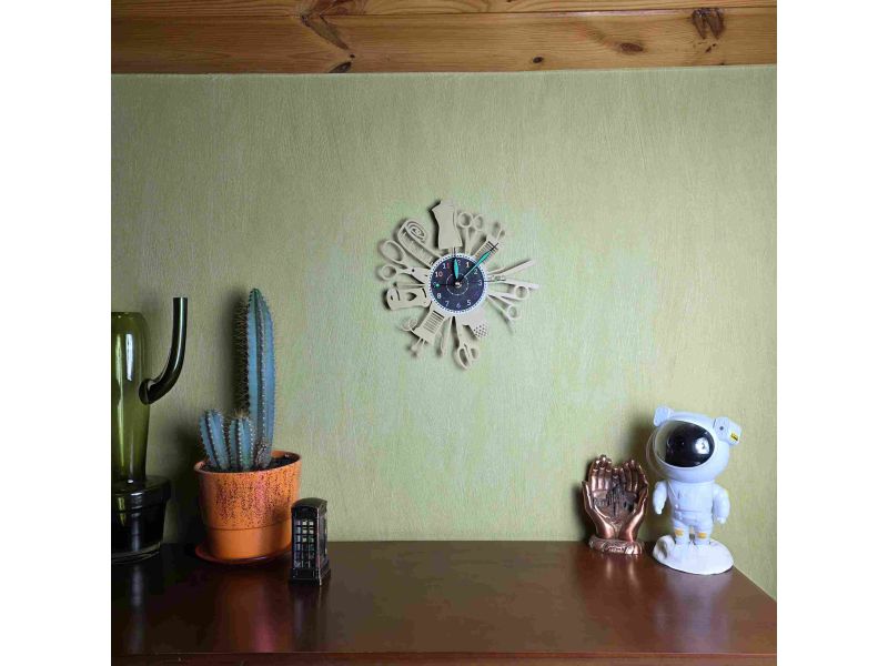 Zegar Krawcowej Ścienny Kolor Winyl Płyta Winylowa Prezent Urodziny Upominek EVEVO evevo.pl W0049K