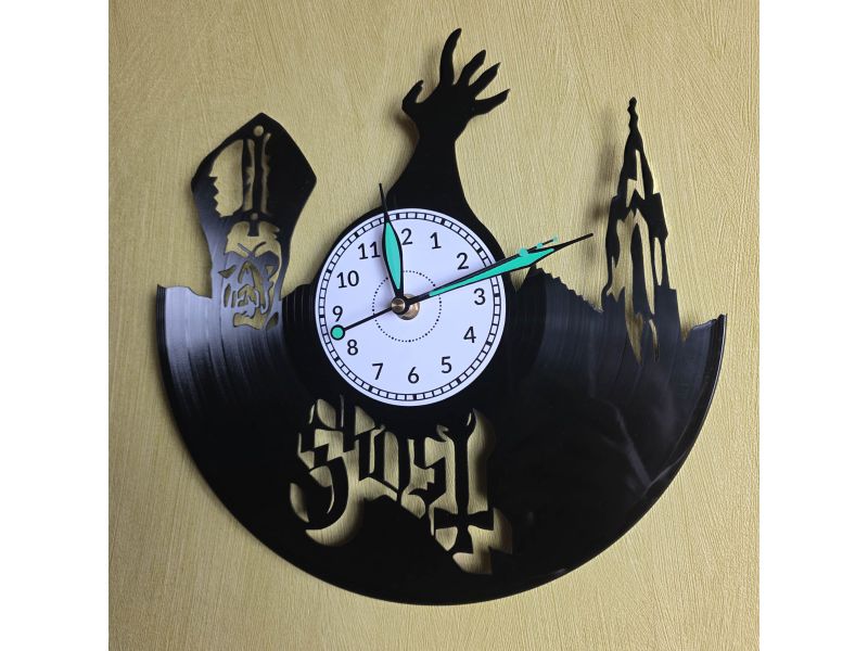 Ghost of Yotei Zegar Ścienny z Używanej Płyty Winylowej Prezent Upominek evevo.pl V0006K