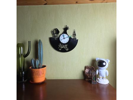 Ghost of Yotei Zegar Ścienny z Używanej Płyty Winylowej Prezent Upominek evevo.pl V0006K