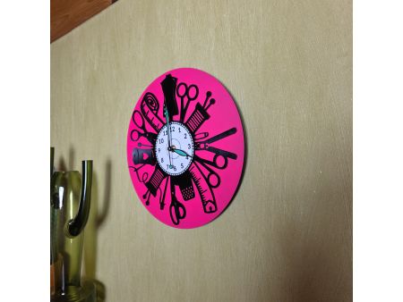 Zegar Krawcowej Ścienny Kolorowe Tło Winyl Płyta Winylowa Prezent Urodziny Upominek EVEVO evevo.pl W0049T