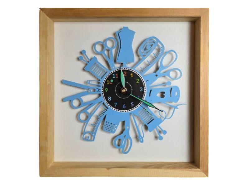 Szycie Maszyna do Szycia Zegar Ścienny Podświetlany LED RGB Na Pilota Płyta Winylowa Nowoczesny Dekoracyjny Na Prezent Urodziny