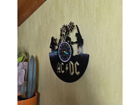 ZEGAR ŚCIENNY AC-DC ACDC PŁYTA WINYLOWA EVEVO