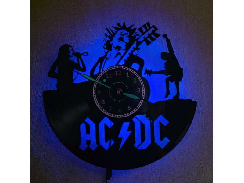 copy of ZEGAR ŚCIENNY AC-DC ACDC PŁYTA WINYLOWA EVEVO