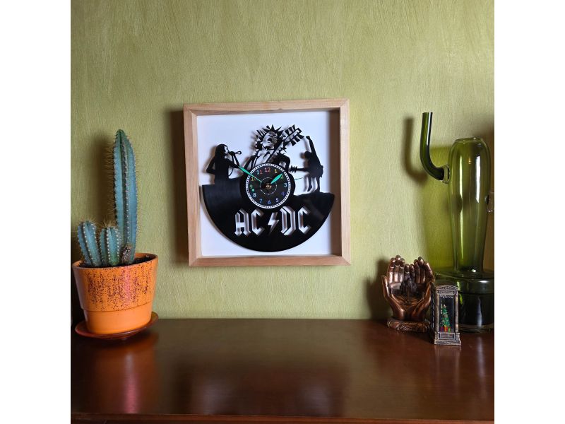copy of ZEGAR ŚCIENNY AC-DC ACDC PŁYTA WINYLOWA EVEVO