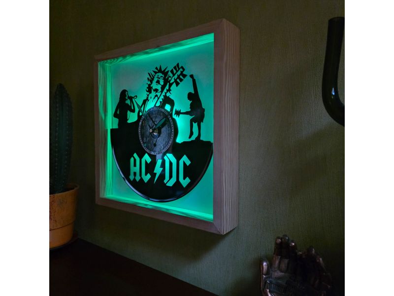 copy of ZEGAR ŚCIENNY AC-DC ACDC PŁYTA WINYLOWA EVEVO