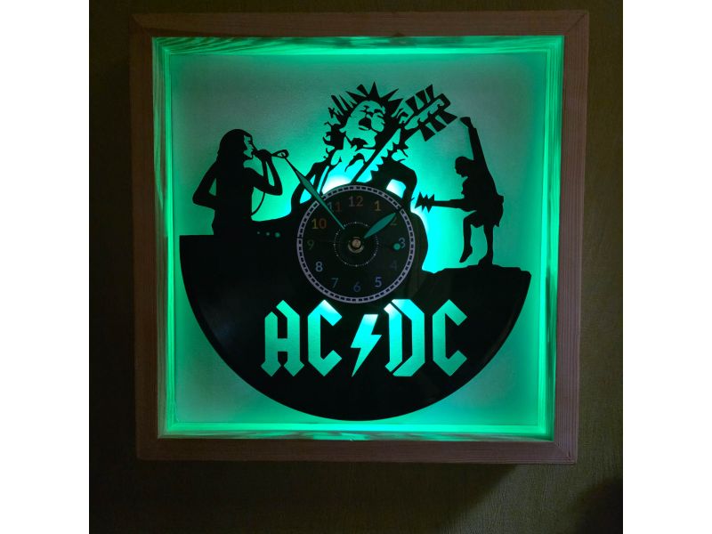 copy of ZEGAR ŚCIENNY AC-DC ACDC PŁYTA WINYLOWA EVEVO