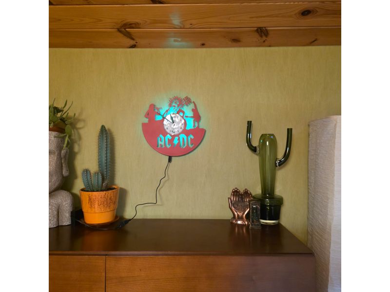 copy of ZEGAR ŚCIENNY AC-DC ACDC PŁYTA WINYLOWA EVEVO