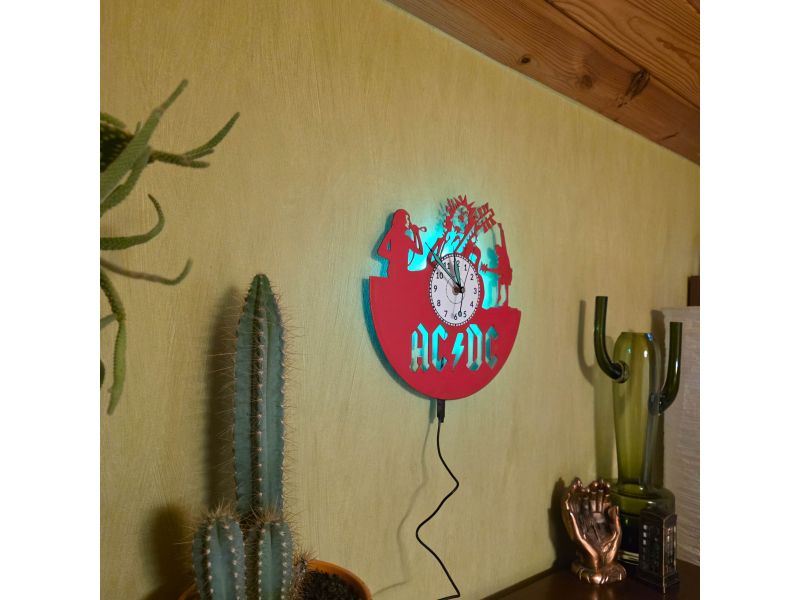 copy of ZEGAR ŚCIENNY AC-DC ACDC PŁYTA WINYLOWA EVEVO