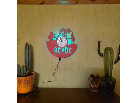 copy of ZEGAR ŚCIENNY AC-DC ACDC PŁYTA WINYLOWA EVEVO