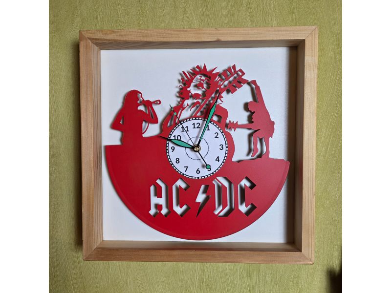 copy of ZEGAR ŚCIENNY AC-DC ACDC PŁYTA WINYLOWA EVEVO