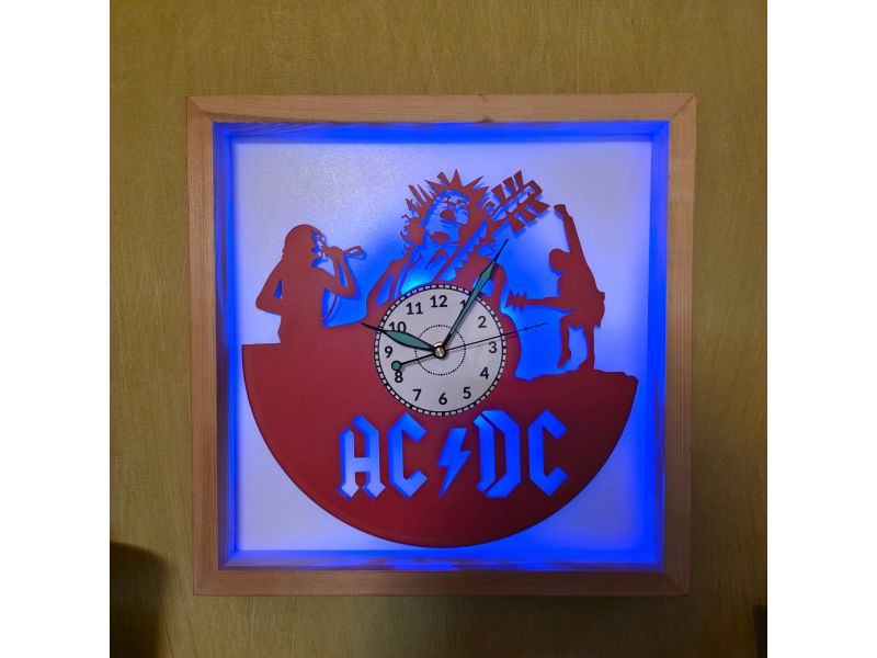 copy of ZEGAR ŚCIENNY AC-DC ACDC PŁYTA WINYLOWA EVEVO