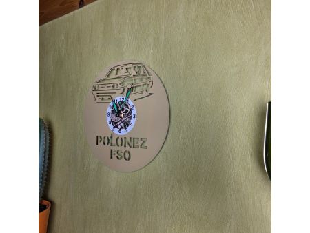 Polonez FSO Zegar Ścienny Kolorowy Płyta Winylowa Prezent Urodziny Upominek EVEVO evevo.pl V0001K