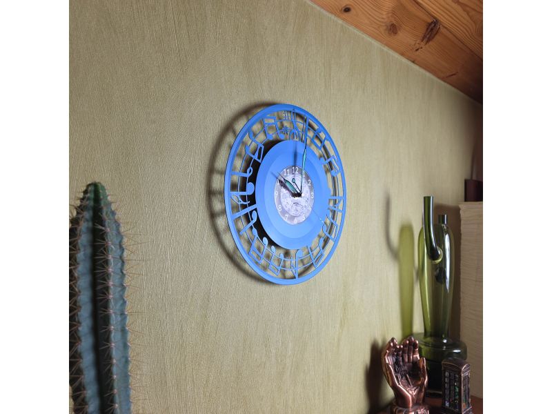 Nuty Zegar Ścienny 9 Kolorów do Wyboru Winyl Płyta Winylowa Prezent Urodziny Upominek dla Fana EVEVO V0002K