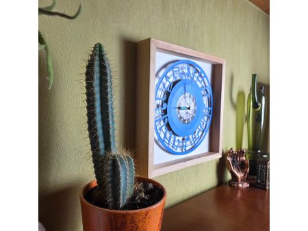 Nuty Zegar Ścienny 9 Kolorów Ramka 35x35cm do Wyboru Płyta Winylowa Prezent Urodziny Upominek dla Fana EVEVO V0002RK