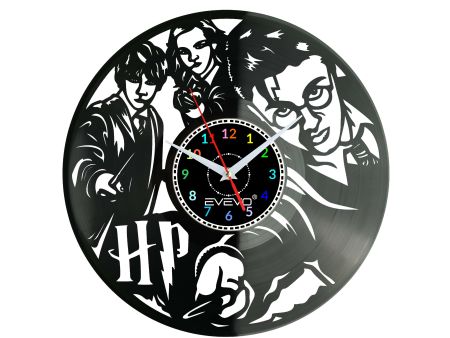 Harry Potter Mały Czarodziej Zegar Ścienny z Płyty Winylowej Prezent dla Niej i dla Niego Upominek Urodzinowy EVEVO W0006