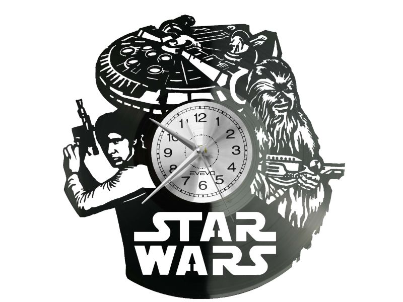 ZEGAR ŚCIENNY STAR WARS GWIEZDNE WOJNY PREZESA PŁYTA WINYLOWA EVEVO