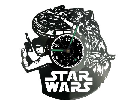 ZEGAR ŚCIENNY STAR WARS GWIEZDNE WOJNY PREZESA PŁYTA WINYLOWA EVEVO