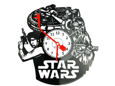 ZEGAR ŚCIENNY STAR WARS GWIEZDNE WOJNY PREZESA PŁYTA WINYLOWA EVEVO