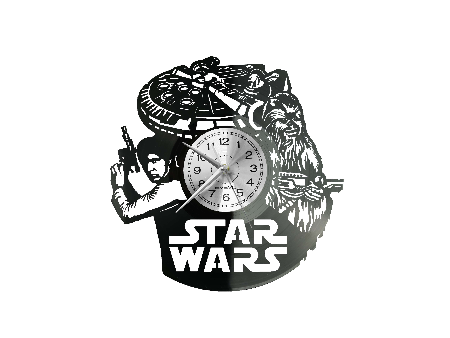 ZEGAR ŚCIENNY STAR WARS GWIEZDNE WOJNY PREZESA PŁYTA WINYLOWA EVEVO