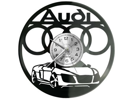 Audi Zegar Ścienny Podświetlany Płyta Winylowa Nowoczesny Dekoracyjny Na Prezent Urodziny W0027