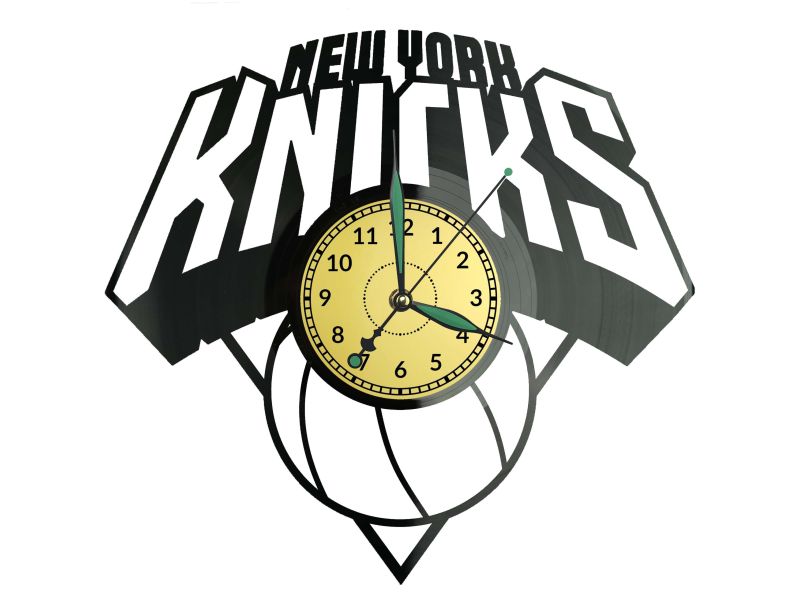 New York Knicks Zegar Ścienny Płyta Winylowa Nowoczesny Dekoracyjny Na Prezent Urodziny W0031