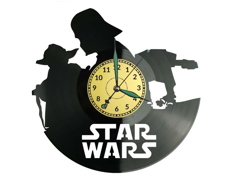 ZEGAR ŚCIENNY STAR WARS GWIEZDNE WOJNY PŁYTA WINYLOWA WINYL EVEVO