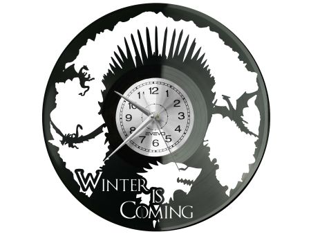 ZEGAR ŚCIENNY GRA O TRON PŁYTA WINYLOWA WINYL EVEVO