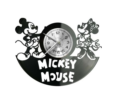 Mickey Mouse Zegar Ścienny Płyta Winylowa Nowoczesny Dekoracyjny Na Prezent Urodziny W0050