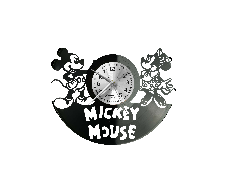 Mickey Mouse Zegar Ścienny Płyta Winylowa Nowoczesny Dekoracyjny Na Prezent Urodziny W0050