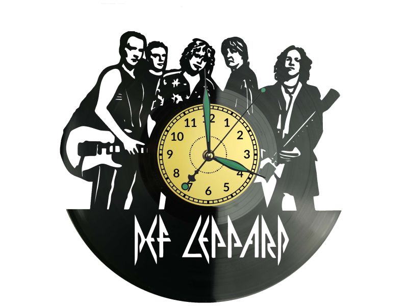 Def Leppard Zegar Ścienny z Płyty Winylowej Prezent Upominek Urodziny dla Niej i dla Niego evevo.pl W0055