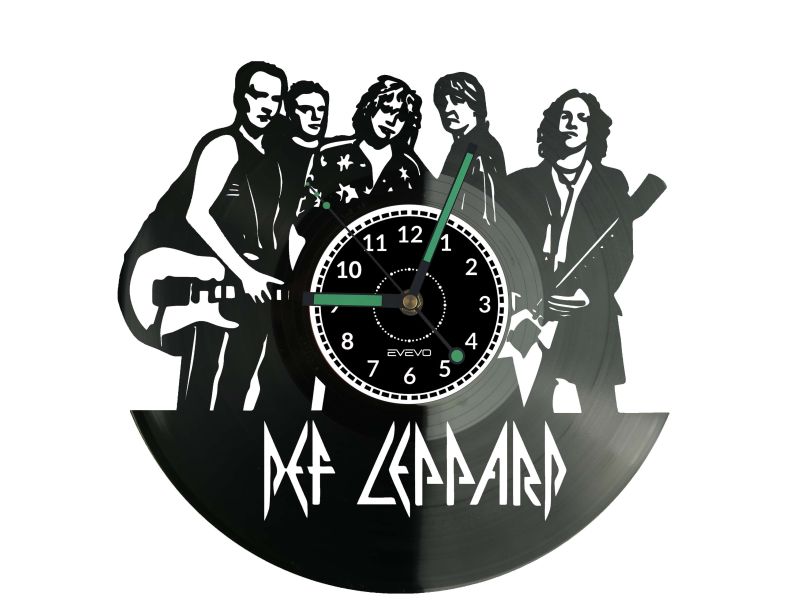 Def Leppard Zegar Ścienny z Płyty Winylowej Prezent Upominek Urodziny dla Niej i dla Niego evevo.pl W0055