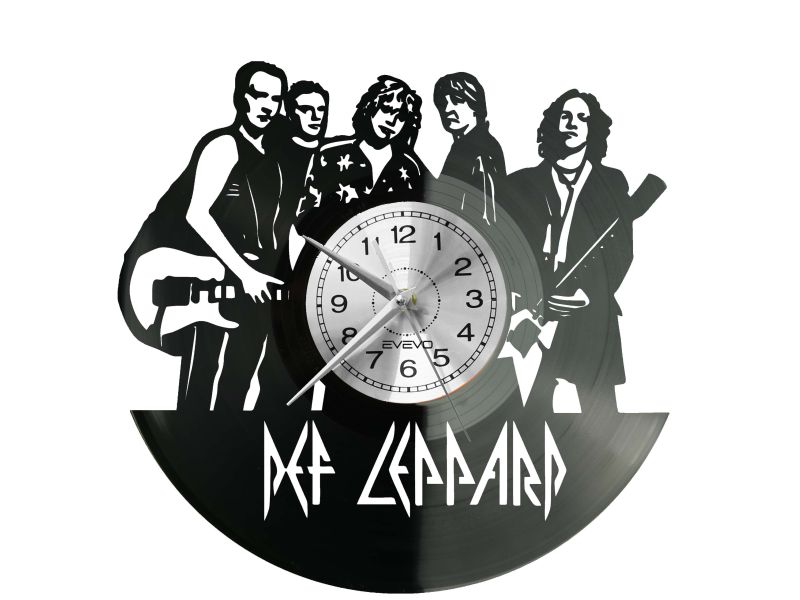 ZEGAR ŚCIENNY DEF LEPPARD PŁYTA WINYLOWA WINYL EVEVO