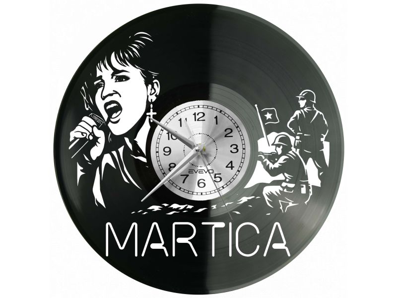Martica Zegar Ścienny Płyta Winylowa Prezent Upominek Urodziny Dla Niej Dla Niego EVEVO evevo.pl V0011