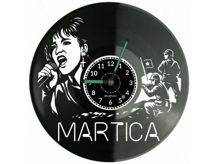 Martica Zegar Ścienny Płyta Winylowa Prezent Upominek Urodziny Dla Niej Dla Niego EVEVO evevo.pl V0011