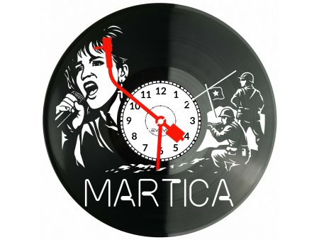 Martica Zegar Ścienny Płyta Winylowa Prezent Upominek Urodziny Dla Niej Dla Niego EVEVO evevo.pl V0011