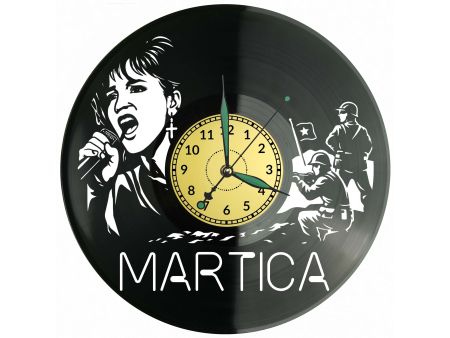 Martica Zegar Ścienny Płyta Winylowa Prezent Upominek Urodziny Dla Niej Dla Niego EVEVO evevo.pl V0011