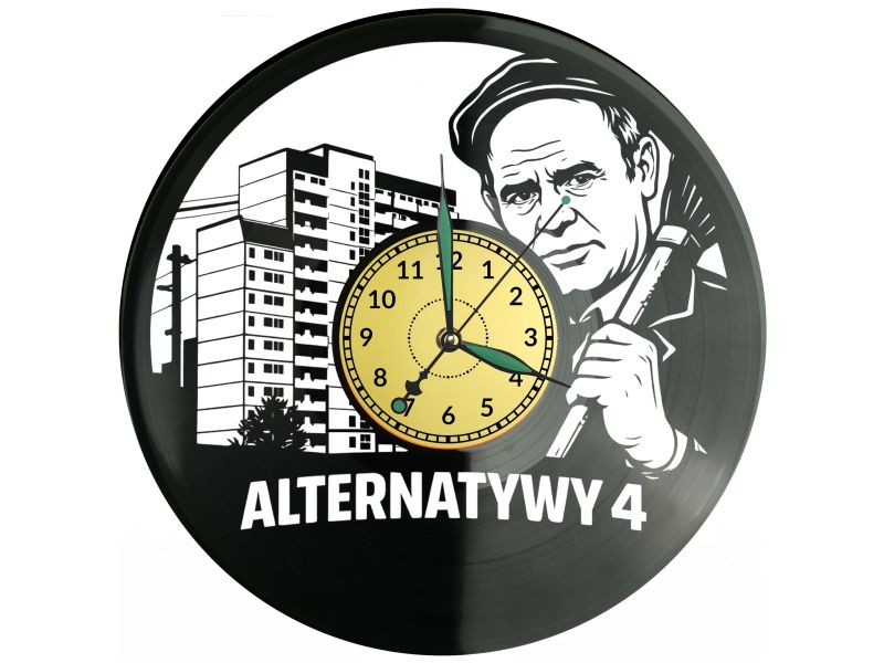 Alternatywy 4 Zegar Ścienny Płyta Winylowa Prezent Upominek Urodziny Dla Niej Dla Niego EVEVO evevo.pl V0030
