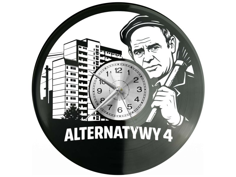 Alternatywy 4 Zegar Ścienny Płyta Winylowa Prezent Upominek Urodziny Dla Niej Dla Niego EVEVO evevo.pl V0030
