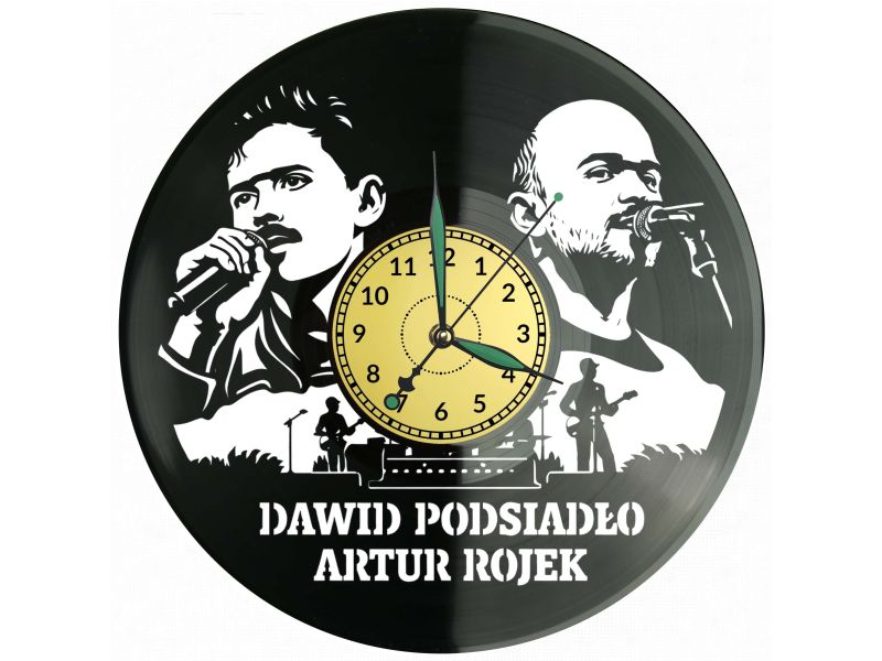 Dawid Podsiadło Artur Rojek Zegar Ścienny Płyta Winylowa Prezent Upominek Urodziny Dla Niej Dla Niego EVEVO evevo.pl V0013