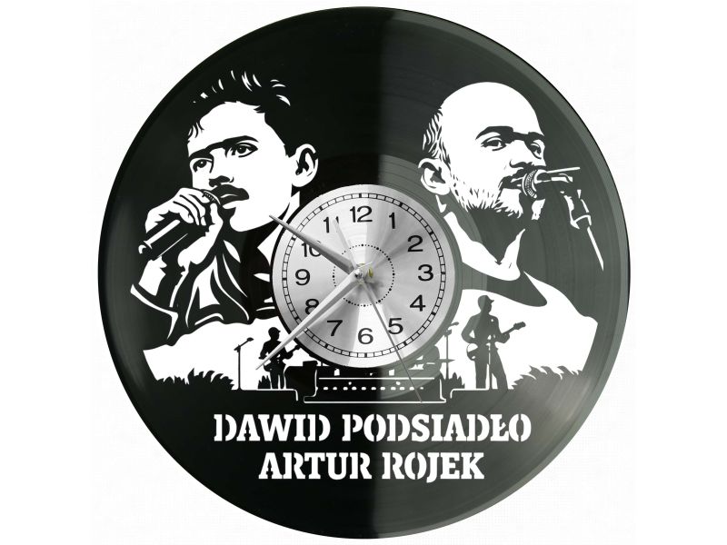 Dawid Podsiadło Artur Rojek Zegar Ścienny Płyta Winylowa Prezent Upominek Urodziny Dla Niej Dla Niego EVEVO evevo.pl V0013