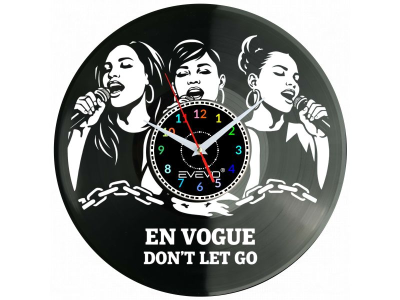 En Vogue Dont Let Go Zegar Ścienny Płyta Winylowa Prezent Upominek Urodziny Dla Niej Dla Niego EVEVO evevo.pl V0014