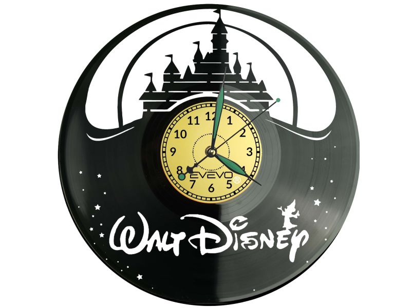 ZEGAR ŚCIENNY WALT DISNEY PŁYTA WINYLOWA WINYL EVEVO
