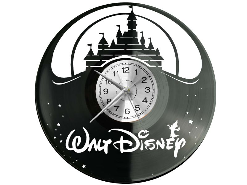 Walt Disney Disneyland Zegar Ścienny Płyta Winylowa Prezent Upominek Urodziny Dla Niej Dla Niego EVEVO evevo.pl W0057