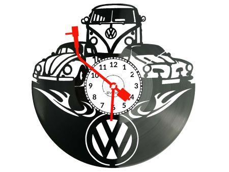 Volkswagen VW Zegar Ścienny Płyta Winylowa Prezent Upominek Urodziny Dla Niej Dla Niego EVEVO evevo.pl W0069