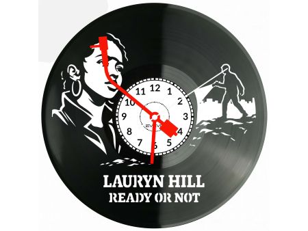 Lauryn Hill Ready or Not Zegar Ścienny Płyta Winylowa Prezent Upominek Urodziny Dla Niej Dla Niego EVEVO evevo.p V0015