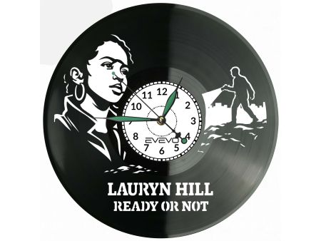 Lauryn Hill Ready or Not Zegar Ścienny Płyta Winylowa Prezent Upominek Urodziny Dla Niej Dla Niego EVEVO evevo.p V0015