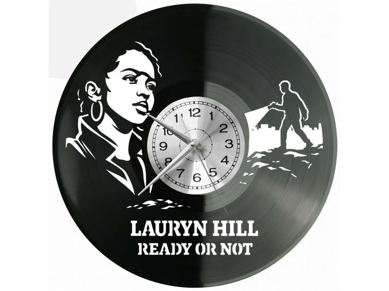 Lauryn Hill Ready or Not Zegar Ścienny Płyta Winylowa Prezent Upominek Urodziny Dla Niej Dla Niego EVEVO evevo.p V0015