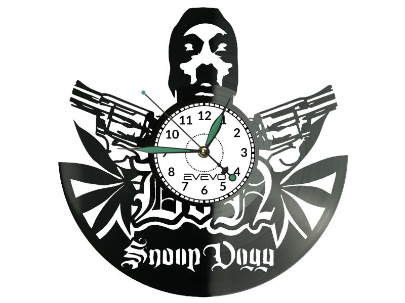 Snoop Dogg Rap Zegar Ścienny Płyta Winylowa Prezent Upominek Urodziny Dla Niej Dla Niego EVEVO evevo.pl Z0114