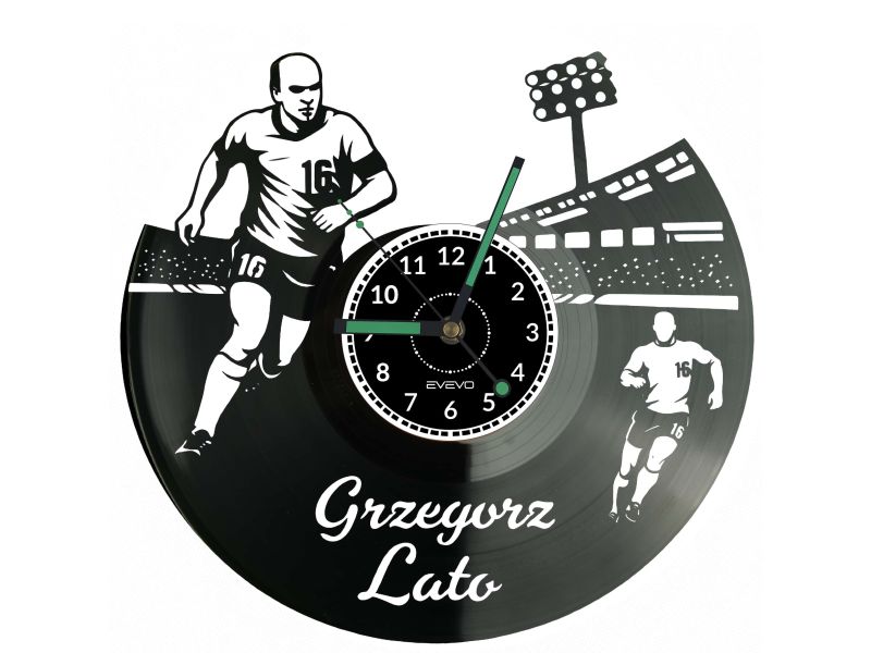 Grzegorz Lato Płyta Winylowa Zegar Ścienny Prezent Upominek Urodziny Dla Niej Dla Niego EVEVO evevo.pl Z0118