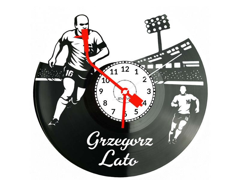 Grzegorz Lato Płyta Winylowa Zegar Ścienny Prezent Upominek Urodziny Dla Niej Dla Niego EVEVO evevo.pl Z0118